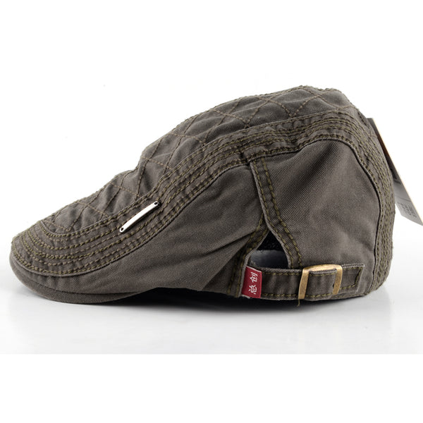 Adjustable Men's Flat Cap