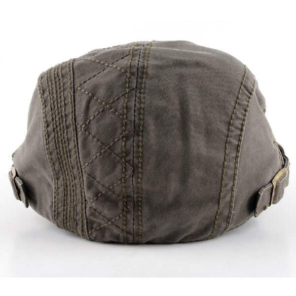 Adjustable Men's Flat Cap