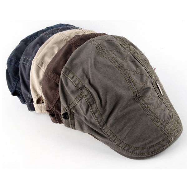Adjustable Men's Flat Cap