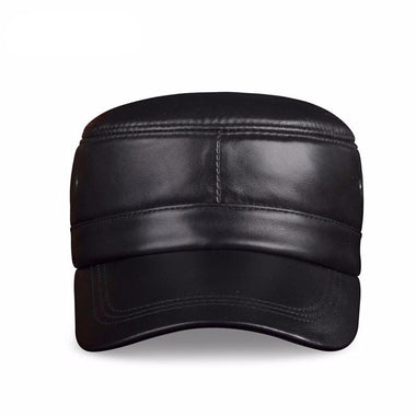 Leather Rider Style Cap
