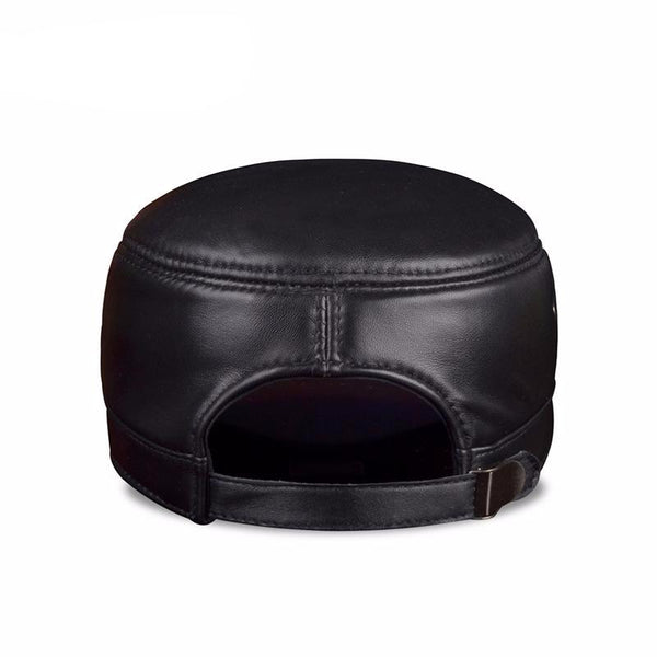 Leather Rider Style Cap