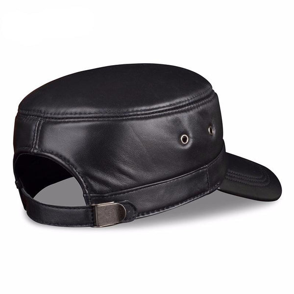 Leather Rider Style Cap