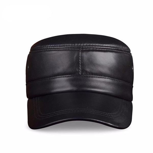Leather Rider Style Cap