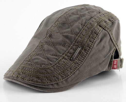 Adjustable Men's Flat Cap